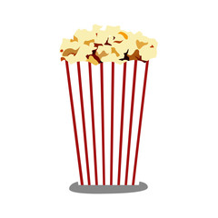 popcorn realistic vector illustration isolated