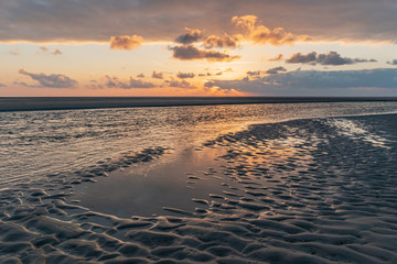 Sonnenuntergang am Meer – Nordsee, Niederlande