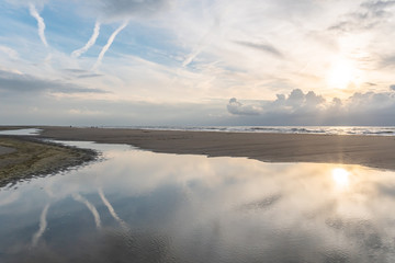 Sonnenuntergang am Meer – Nordsee, Niederlande