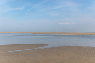 Morgenstimmung am Meer bei Ebbe