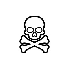 Skull icon trendy