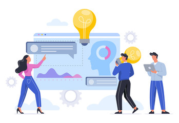 Business people work in team. Finding new idea concept.