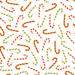 Candy cane pattern on white background