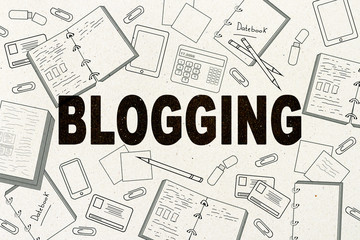 Fototapeta premium Creative blogging sketch