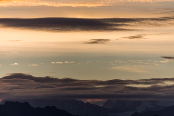 Fototapeta premium Die wunderbare Bergwelt des Wallis im Herbst