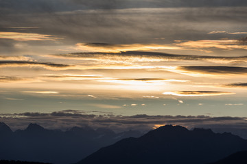 Obraz premium Die wunderbare Bergwelt des Wallis im Herbst