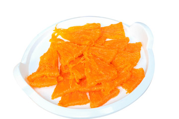 Thai dessert on white background