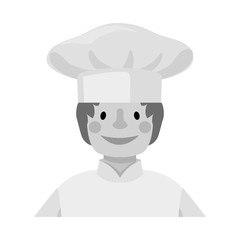 Vector design of baker and girl logo. Collection of baker and rack stock vector illustration.