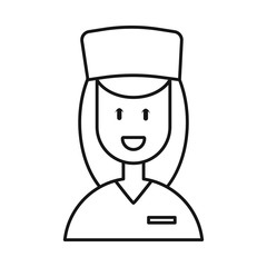 Vector illustration of doctor and paramedic sign. Collection of doctor and woman vector icon for stock.