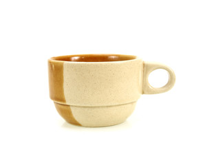 ceramic mug,Isolated on a white with path