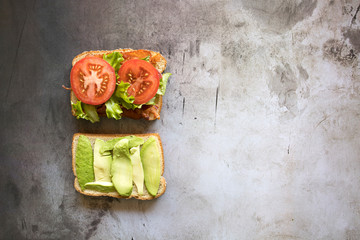 Bacon, Tomato and Lettuce Sandwich - obrazy, fototapety, plakaty