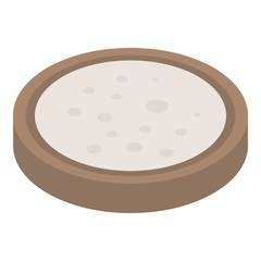 Cassava food icon. Isometric of cassava food vector icon for web design isolated on white background