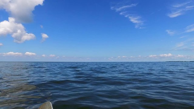 Wide Angle: The Calm Blue Water of Chesapeake Bay in Annapolis, Maryland