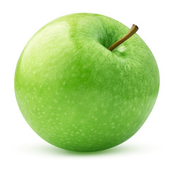 green apple isolated on white background