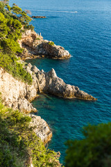 Dubrovnik city seascape, Croatia, Adriatic sea coast