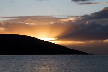 Sonnenuntergang in Schottland