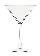 Cocktail Glass realistic vector illustration isolated