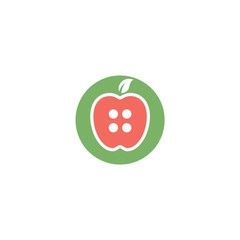 button apple logo