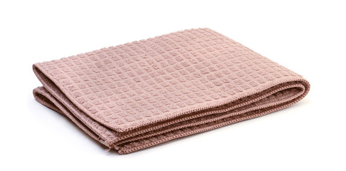 Towel for dishes isolated on a white