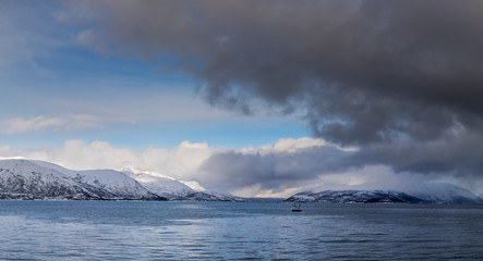 Fototapeta na wymiar Am Fjord in Norwegen
