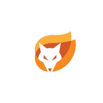 abstract fox logo