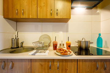 Fototapeta na wymiar kitchen in vintage style