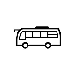 Bus icon trendy