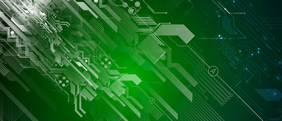 Abstract circuit board futuristic technology processing background