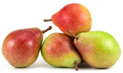 .pears on a white background