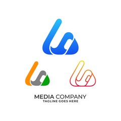 Abstract Letter G With Triangle Illustration Vector Design Template.