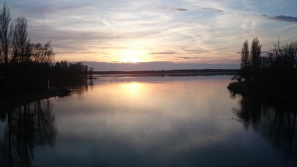 Sonnenuntergang am See