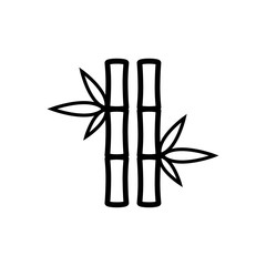 Bamboo icon trendy