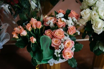 beautiful bouquets for a bride on a wedding day