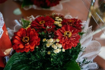 beautiful bouquets for a bride on a wedding day