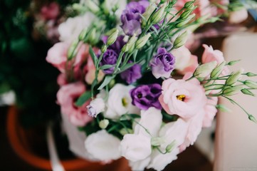 beautiful bouquets for a bride on a wedding day
