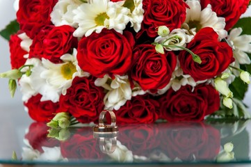 beautiful bouquets for a bride on a wedding day