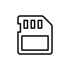 Fototapeta na wymiar Memory card icon