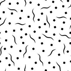 black lines and dots pattern