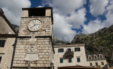 Fototapeta na wymiar Cityscape in Kotor. Montenegro
