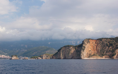 Beautiful seascape. The coast of Montenegro.	