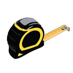 Tape measure realistic vector illustration isolated