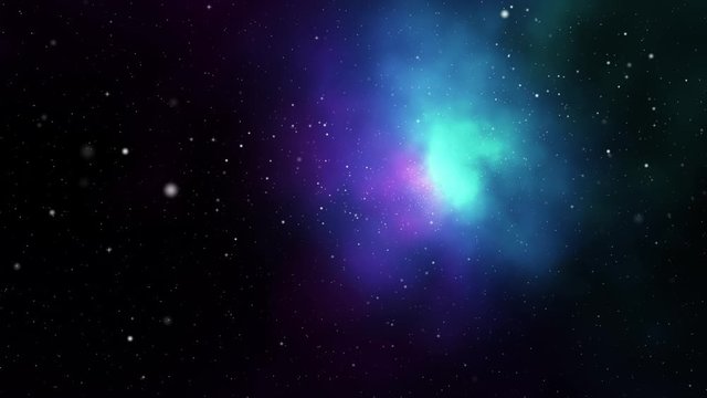 Abstract background flying pass through the milky way galaxy with stars and space dust in the universe dark and grain processed
