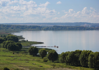 Lake in the center of Russia. Pleshcheevo lake.