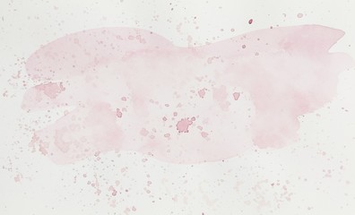Pink waterdrops  watercolor background