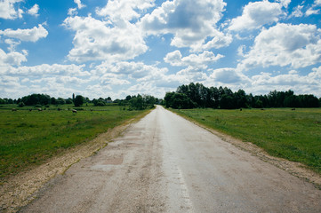 Fototapeta premium ukrainian landscapes/clouds/church