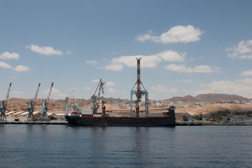 cranes in port