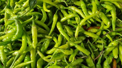 Green Chillies Closeup