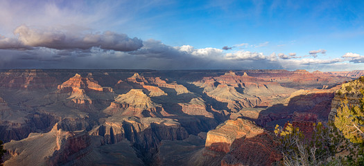scenic panorama of grand canyon