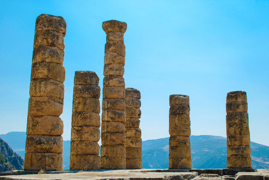 The Iconic Temple of Apollo in the spiritual center of the new world