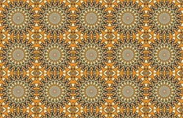 decorative oriental colored pattern 